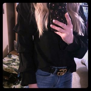 Long sleeved black shirt